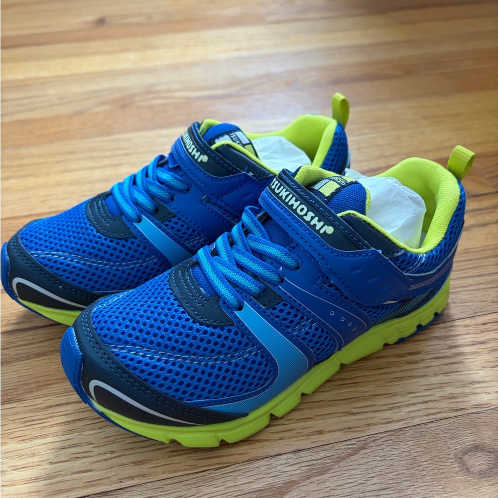 Tsukihoshi Velocity Blue/Lime Sneakers never worn
